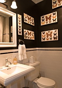 Butterfly Inspired Powder Room