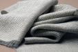 Baby Alpaca Scarf (Gray and Cream)