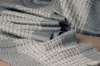 Baby Alpaca / Silk Blend Scarf (Gray and Cream)