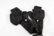 Handknit Baby Alpaca Glittens (Gray)