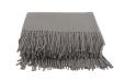 Herringbone Baby Alpaca / Silk Blend Throw (Gray)