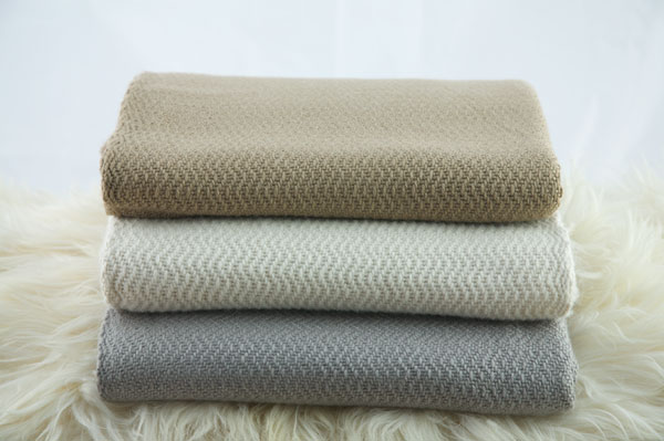 Herringbone Baby alpaca Throws