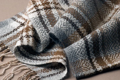 Cheeky Living's Baby Alpaca Plaid Scarf