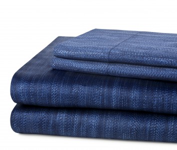 DVF Rattan Sheets and Pillowcases in Indigo