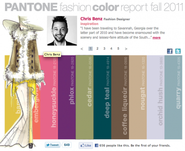 Pantone Color Forecast Fall 2011