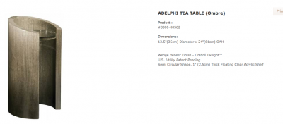 Adelphi Tea Table by Sally Sirkin Lewis for J. Robert Scott