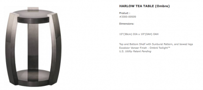 Harlow Tea Table by Sally Sirkin Lewis for J. Robert Scott