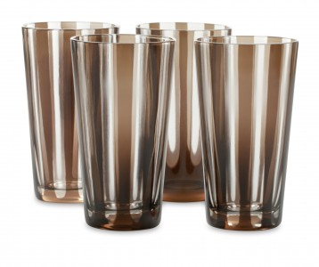 DVF Opening Night Highball Glasses in Amber