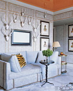 Room Designed by Jeffrey Bilhuber, Elle Decor, May 2007